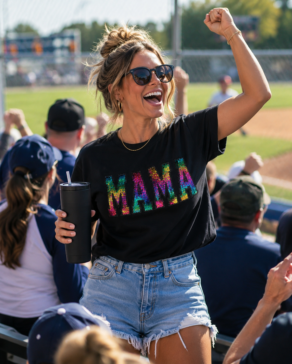 Sequin MAMA Graphic Tee